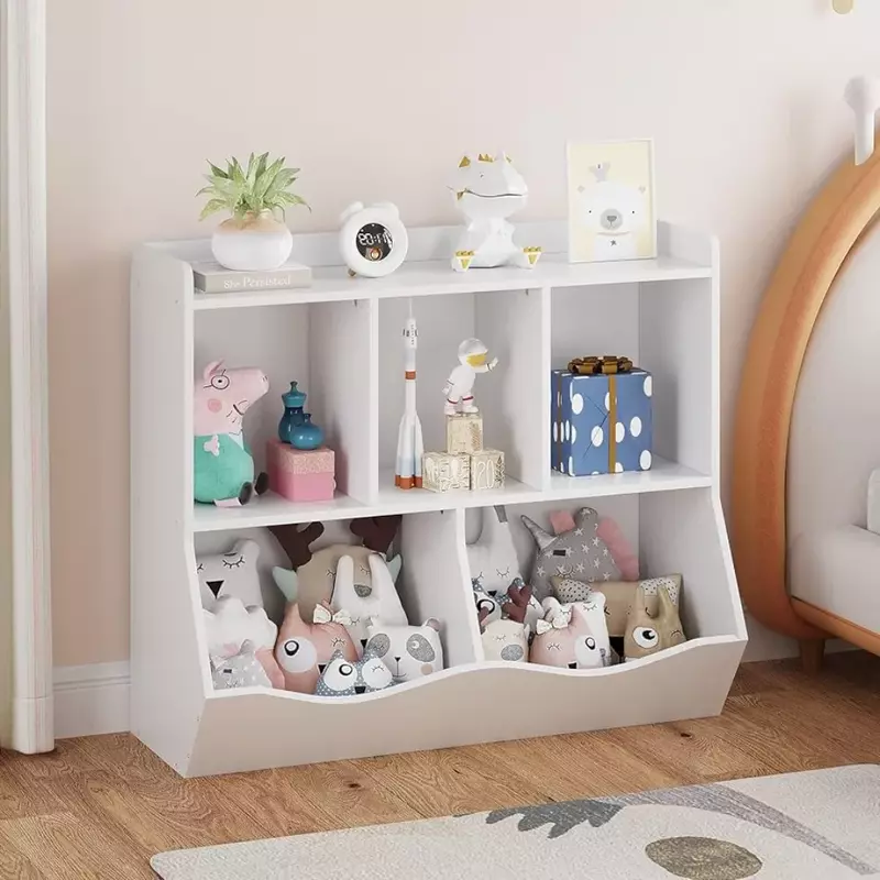 Children's bookshelves and bookcases for toy storage multifunctional bookshelves for children's playrooms