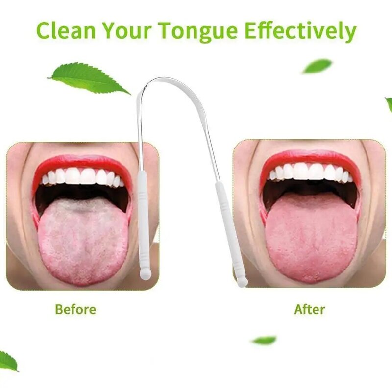 Grattoir à langue en acier inoxydable, nettoyeur de langue orale, brosse à dents, hygiène buccale, grattoir à langue de haute qualité