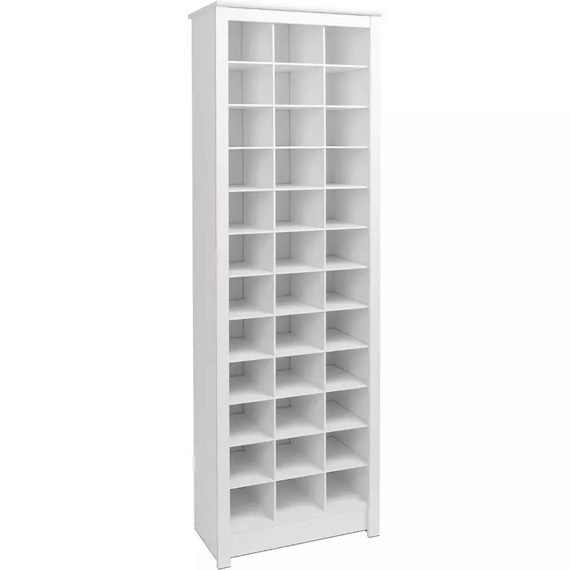 Shoe cabinet, double shoe storage rack, 36 cubicles, drifty grey