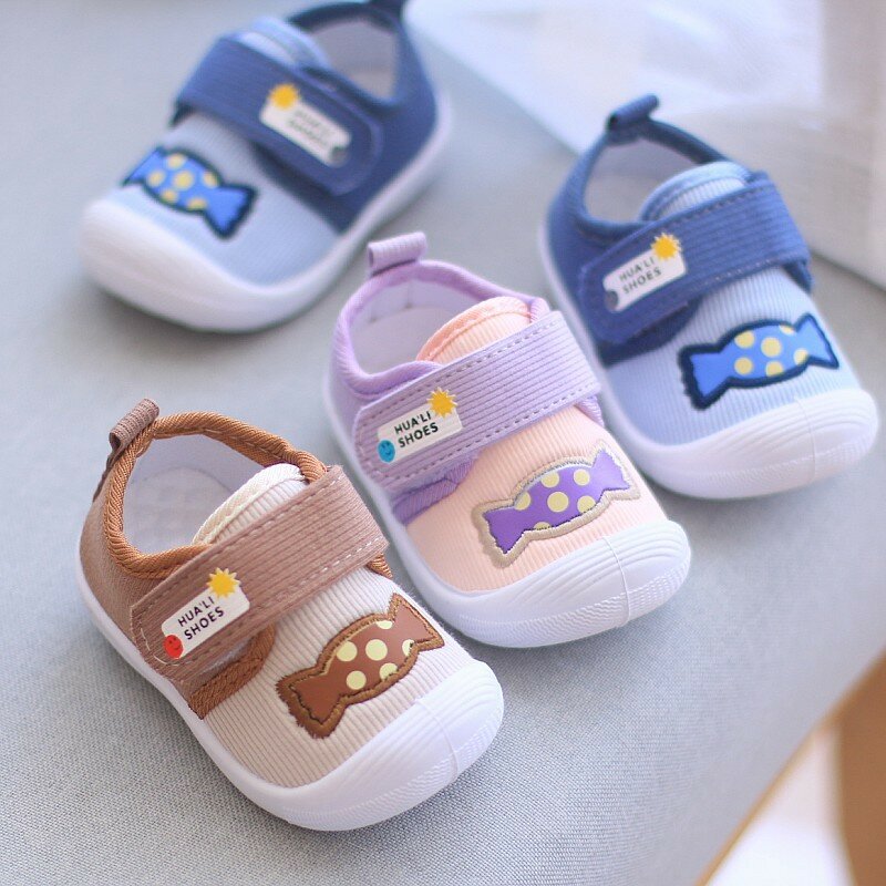 Обувь для маленьких девочек и мальчиков, обувь для первых шагов, хлопковая мягкая обувь для новорожденных, милая детская обувь для малышей, для девочек и мальчиков, весна-осень