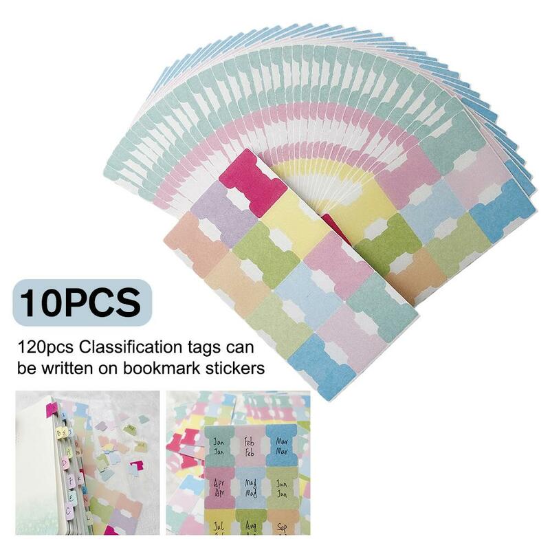 120pcs Label Sticker Writable Pages Book Pages Markers Tabs Flags Tab File Office Reading Notes Stationery W4F8