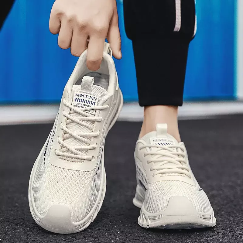 2024 nowe letnie męskie cienkie buty typu Tide, oddychające męskie trampki marki do biegania buty z siatką młodzieżową