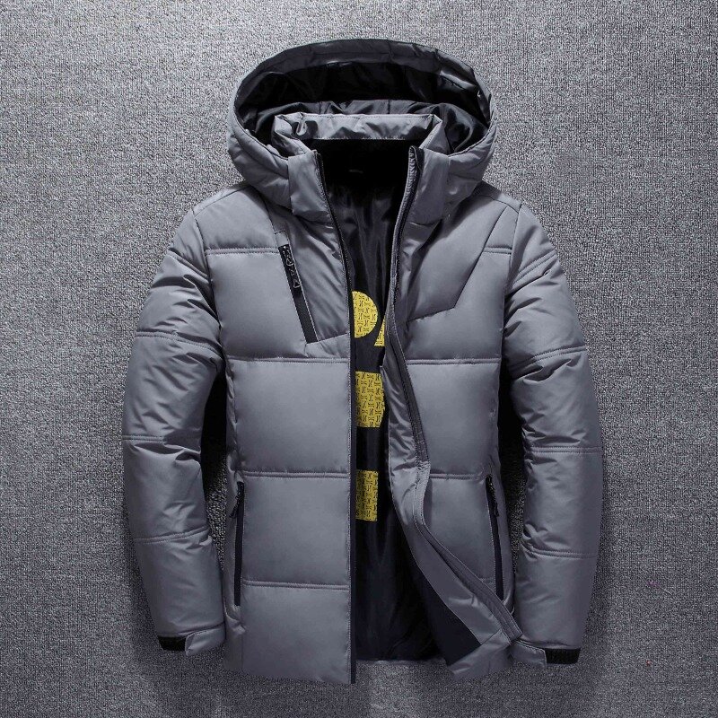 2023 New Men Down Jacket Winter Coat Short Loose Sport Leisure Parkas Thicken Warm Outwear Detachable Cap Trend Overcoat