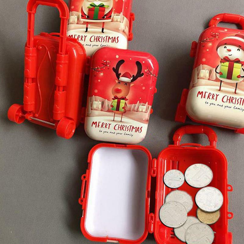 Mini Suitcase Small Storage Case for Dolls  Dollhouse Handbag Model Packing Case Jewelry Storage Box Christmas Decor