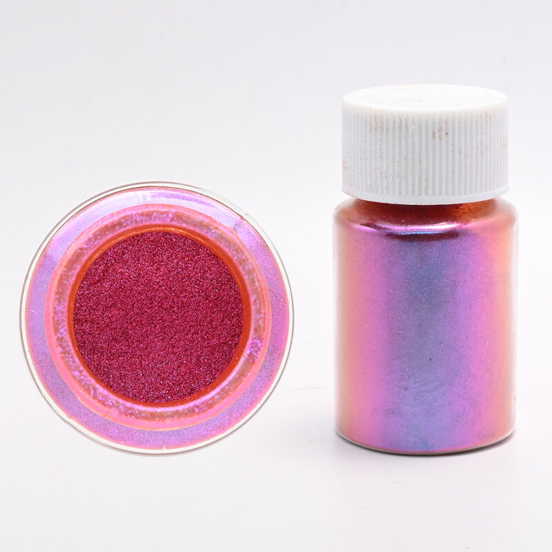 15g/Bottle Chameleon Powder Nail Chrome Pigment DIY Epoxy Resin Mold Dye Nail Art Glitter Dust Manicure DIY Mica Powder Pigments