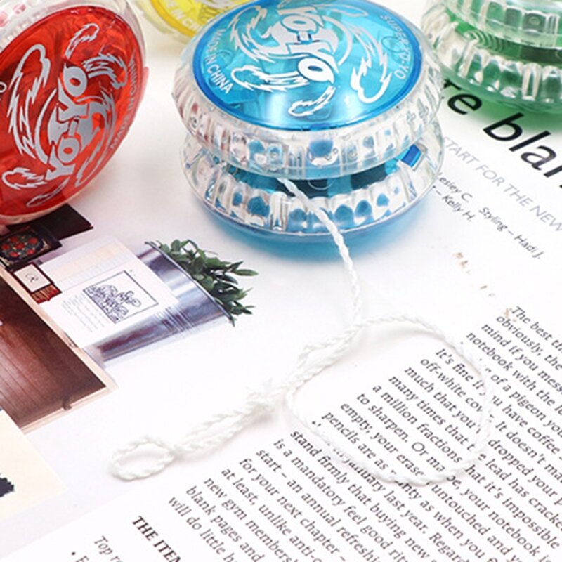 Boule Yo-Yo brillante intéressante, matériau ABS réactif pour fête d'anniversaire