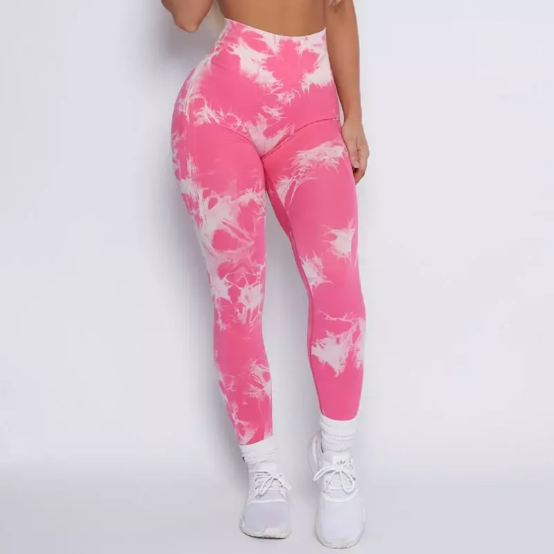 New Lightning Marble Scrunch Butt Leggings For Women Gym Tights Tie Dye Seamless Legging New Color Workout Gym Clothing Yoga