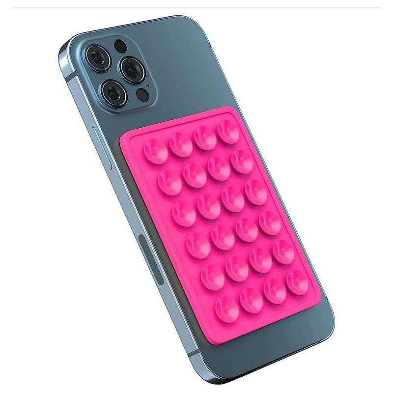 Saug-Telefon kasten halterung Freisprech-Zappeln Spielzeugs piegel Dusche Telefon halter Quadrat Anti-Rutsch-Mobil zubehör für Badezimmer