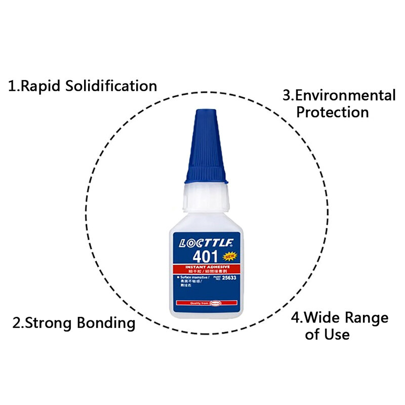 403 406 414 415 416 502 Super Repairing Glue Instant Adhesive Loctite Self-Adhesive 20ml