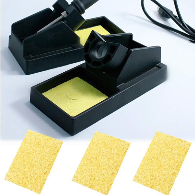 Éponge nettoyante pour le soudage électrique durable, fer à souder, livres jaunes, 5 pièces, 10 pièces