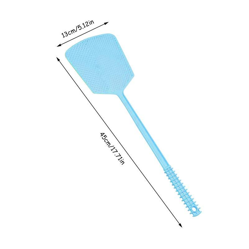 Fly Swat manico lungo Flyswatter Strong Manual Fly Swats vibrante colorato Fly racchetta durevole e flessibile manico lungo Fly Swat