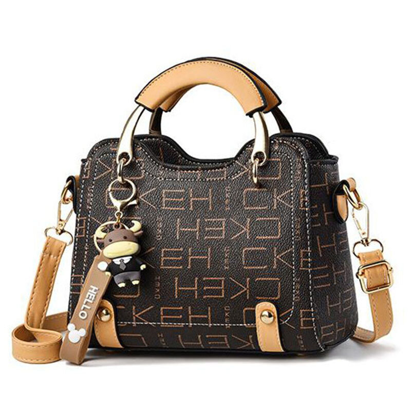 Новая брендовая сумка на плечо 2024, роскошная дизайнерская сумочка, женские сумки, кожаная сумка с принтом монограммы на одно плечо