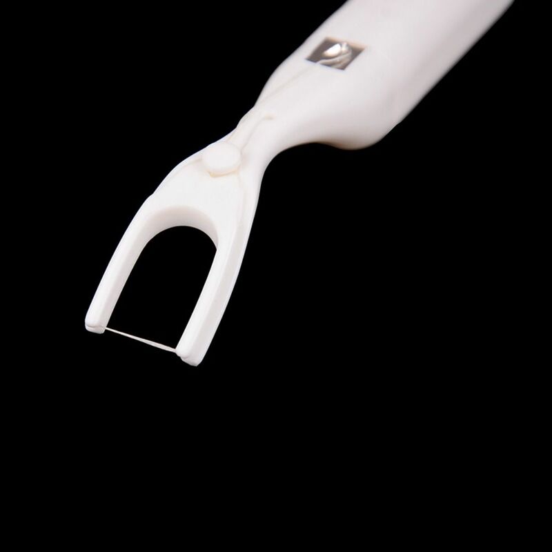 大人の子供のための便利なflossホルダー再利用可能なflossラック便利な歯クリーナー