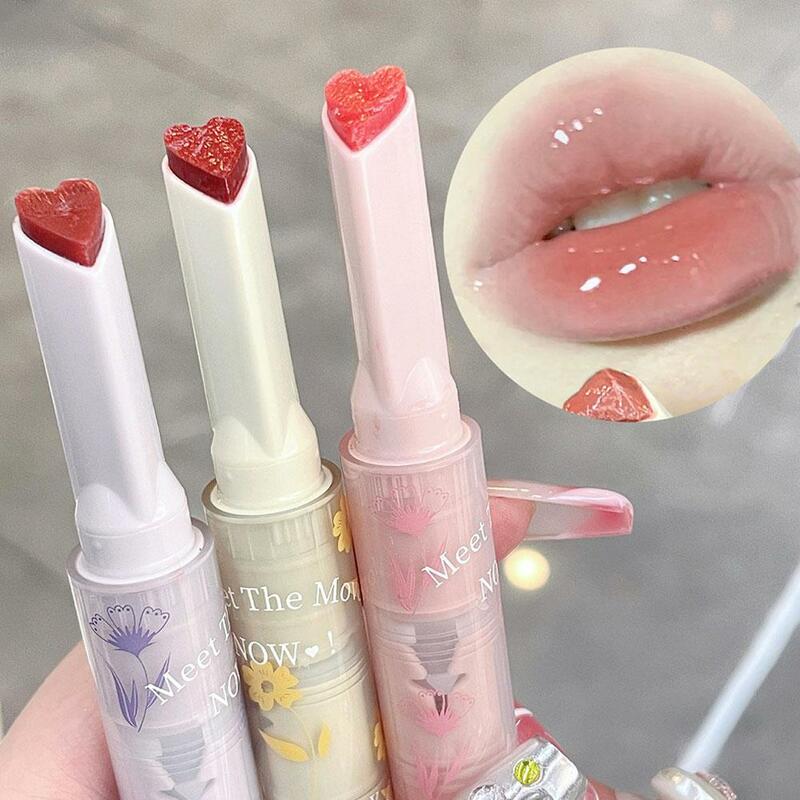 Jelly Liquid Lipstick Nude to Red Mirror Hydrating Lip Gloss Long Lasting Moisturizing Lip Tint Beauty Makeup for Women Gir E2I5
