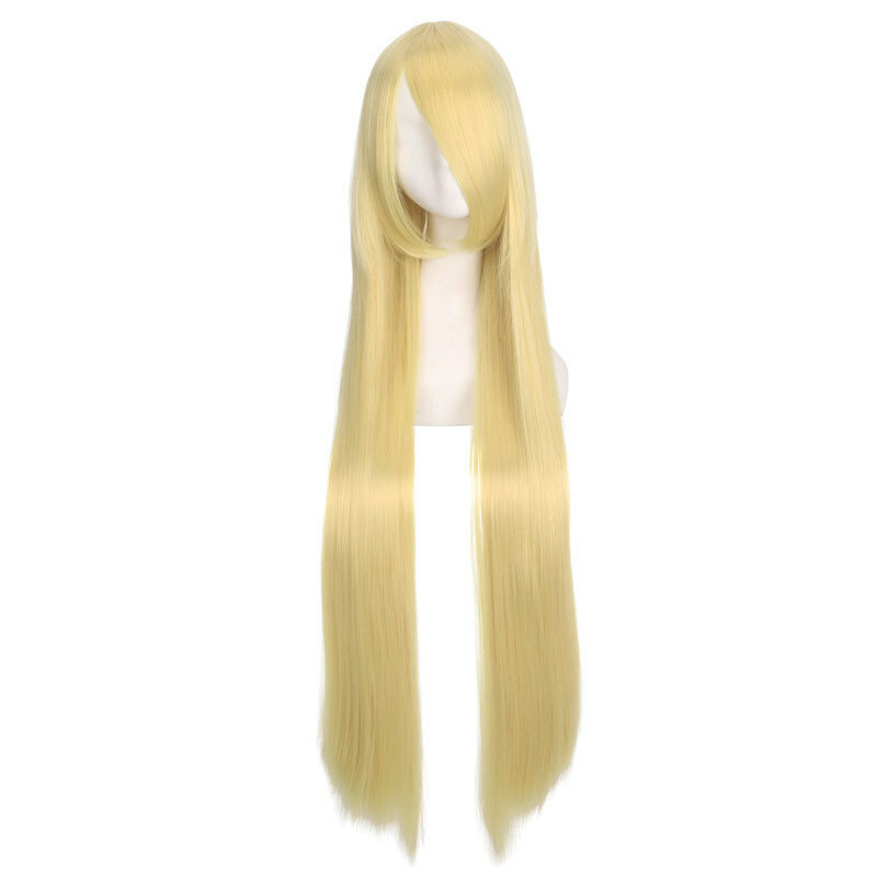 Anime Cosplay Multi-purpose Long Straight Hair Female Multi-color Halloween Cosplay Costume Wig Carnival Party Wig Adult Child