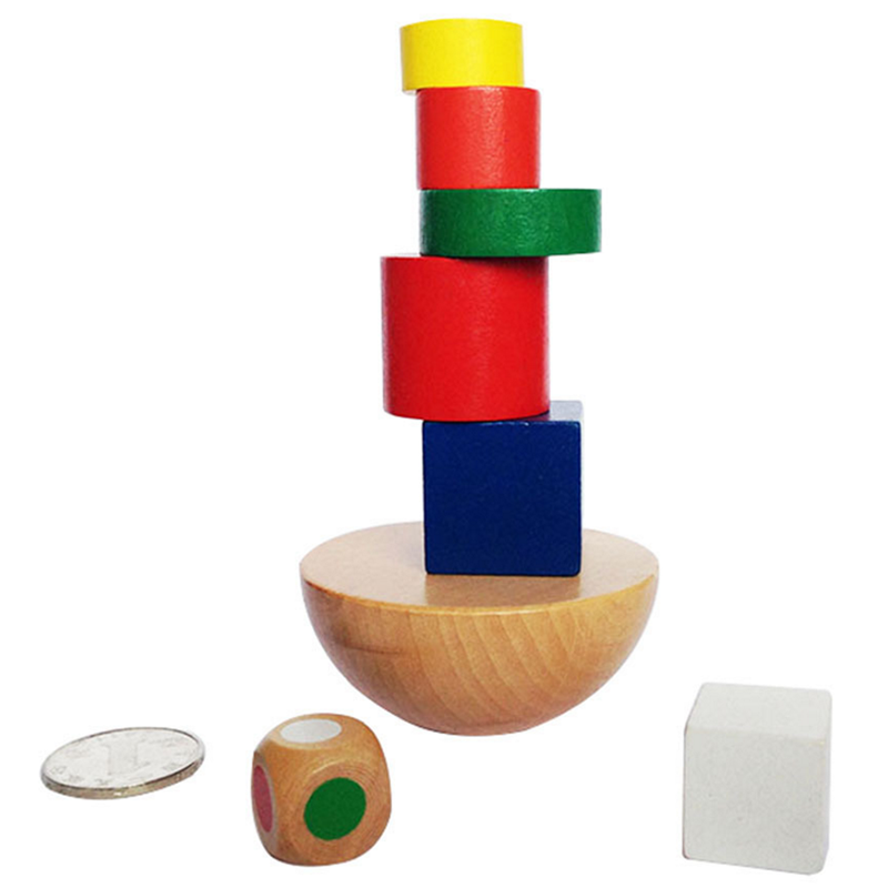 Jeux de société de construction d'équilibre pour enfants, puzzle familial, jouets Montessori, 1 ensemble