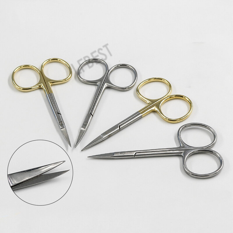 Cosmetic Plastic Surgery Instrument Canopy-Opening Fine Small Scissors Double Eyelid Surgery Cutting Stitches Cutting Eyes Sciss