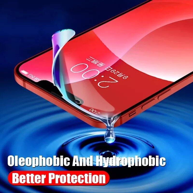 1-4 Stück Hydro gel folie mit voller Abdeckung für das iPhone 7 8 6 plus x xr xs max Displays chutz folien für das iPhone 11 12 13 pro max nicht Glas