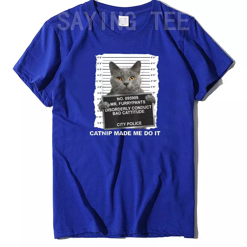 Camiseta divertida con estampado de gato, ropa estética Y2k, bonita camiseta estampada de gatito, atuendo básico de regalo novedoso