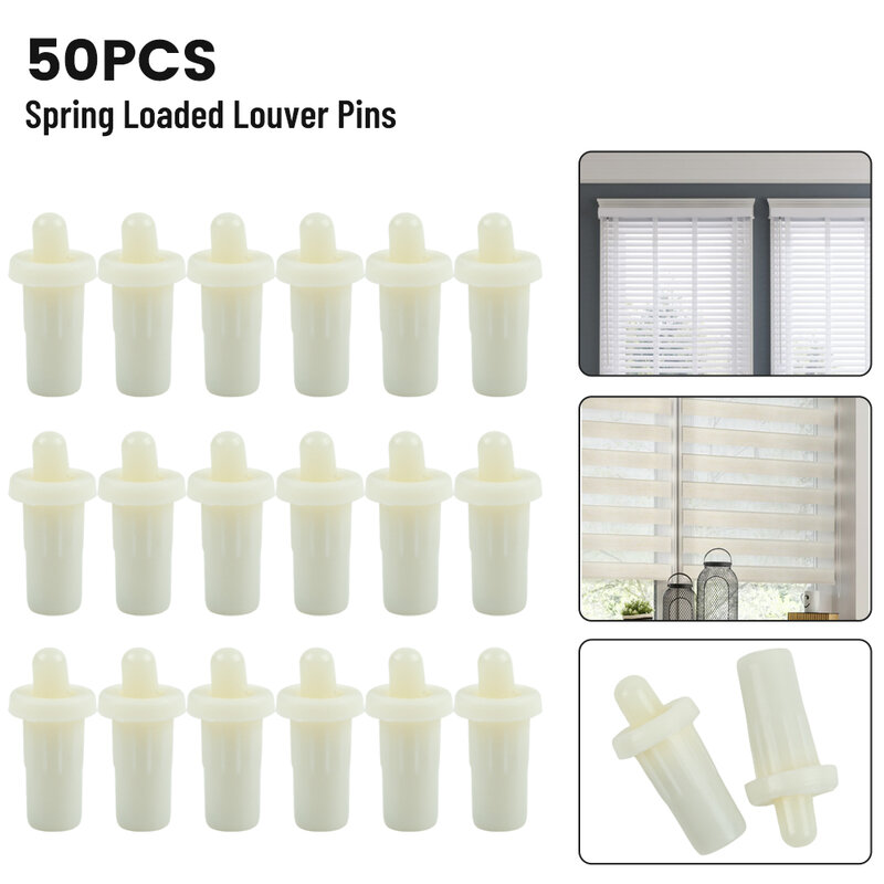Parts Louver Pins Shutter White Spring Loaded Accessories Louver Pins Plastic Replacement Durable High Quality
