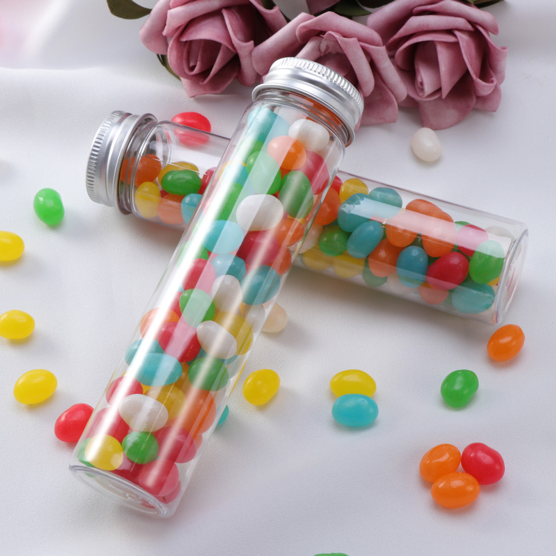Tubes Test With Plastic Caps Test Small Vials Candy Screw Tube Lids Candy Plants For Bath Salt Favor Party Cap Organizer