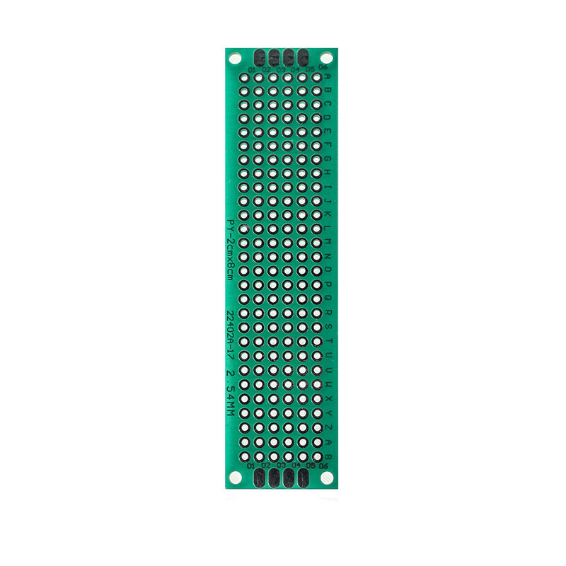 5 pces 2*8cm placa pcb único lado protótipo placa verde diy universal placas de circuito eletrônico kit