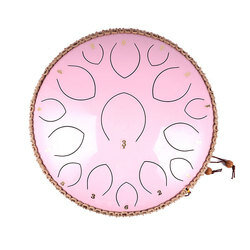 穴あき金属板,14インチ (35 cm),15トンのキャンディー,ピンクの面,ドラム