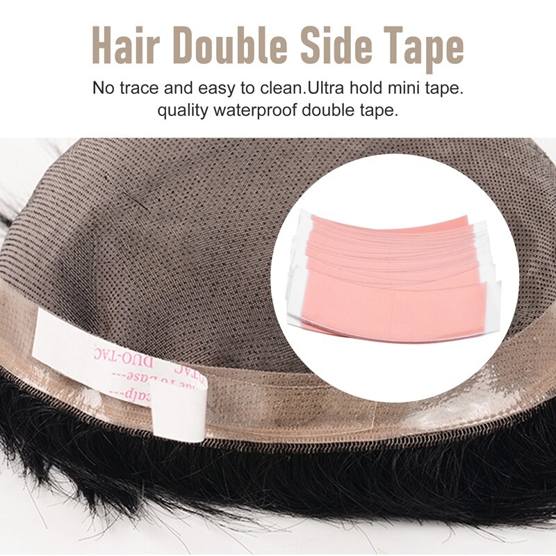 36 buah/lot Duo-Tac pita Wig rambut Super kuat perekat ganda strip ekstensi tahan air untuk Film Wig renda rambut palsu