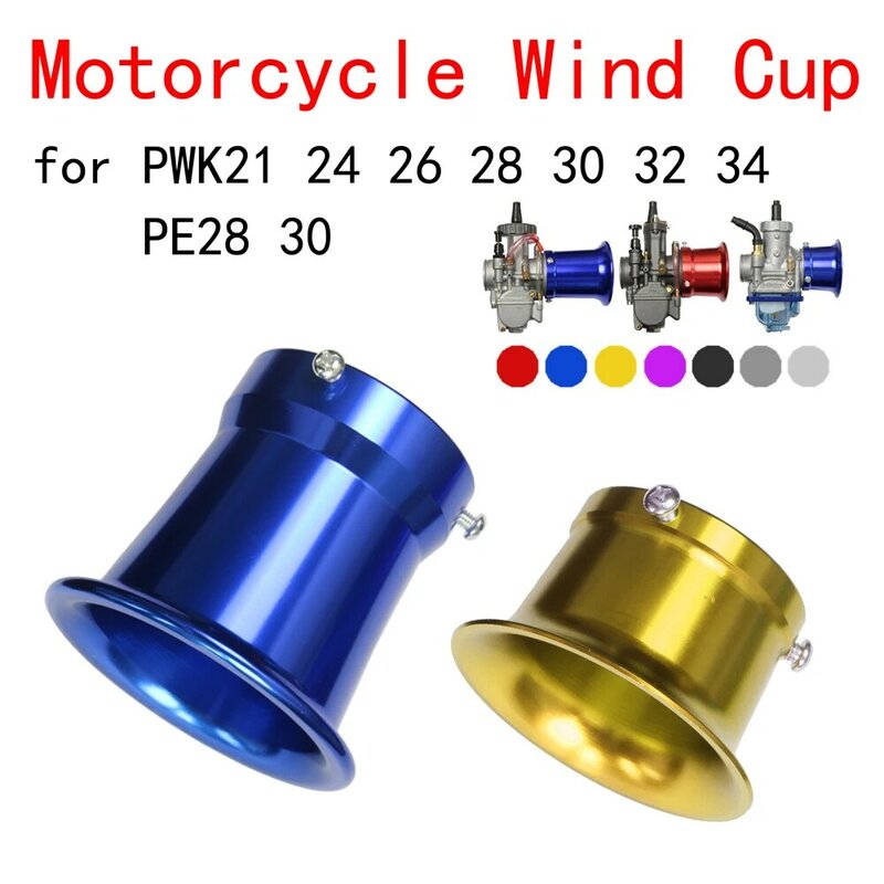 Filtro de aire Universal para motocicleta, copa de viento, bocina, PE28, 30mm, PWK, 21, 24, 26, 28, 30mm, 50mm, 55mm