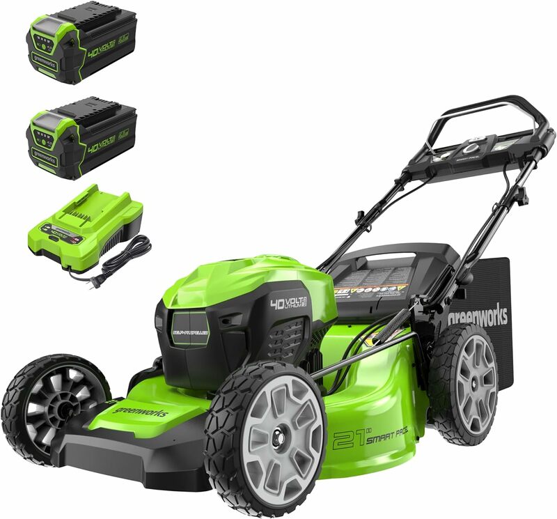 Greenworks 40V 21" Brushless Cordless (Smart Pace / Self-Propelled) Lawn Mower (75+ Compatible Tools)