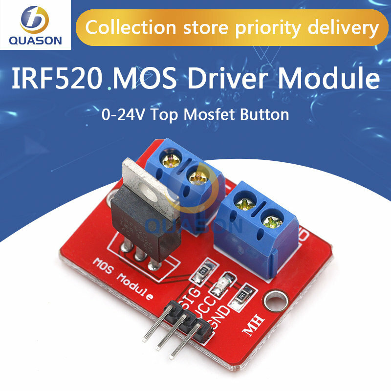 0-24V Tombol Mosfet Atas Modul Driver IRF520 MOS UNTUK Arduino MCU ARM Pi