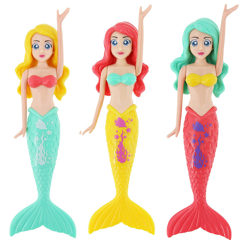 Summer Underwater Dive Mermaids Diving Torpedos Bandits Fun Water Games Octopus Diving Sticks Training Set for Boys and Girls