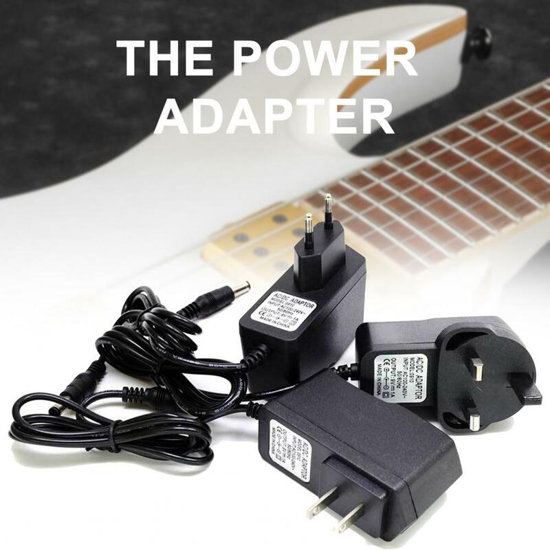 Versatile Inside Negative 9V DC 1A (1000mA) Multiple Plugs Solid Multifunctional Effector Charger for Musical Instrument