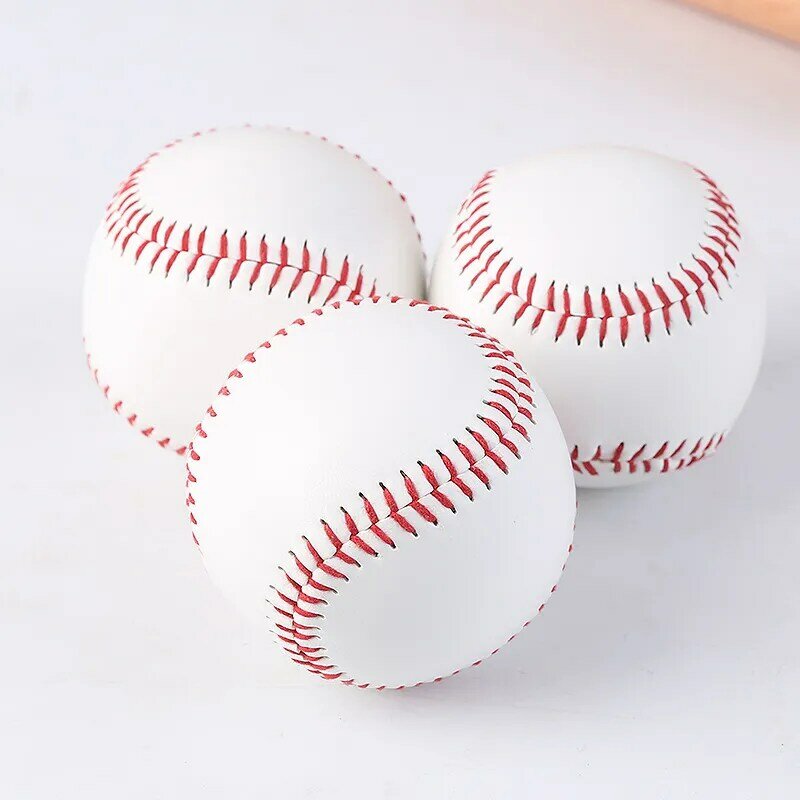 1/3 pz Baseball fatto a mano nove pollici gioco di formazione PVC Baseball gomma interna morbida Baseball solido schiuma rimbalzante palla gruppo atletica