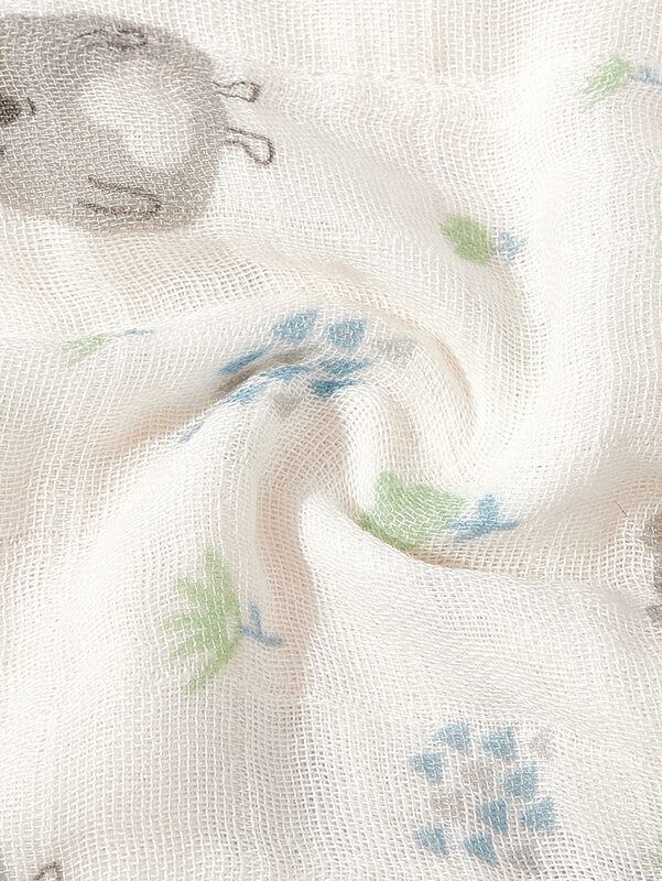2 Pcs Newborn Baby Bamboo Cotton 0-6 Months Swaddling Cloths