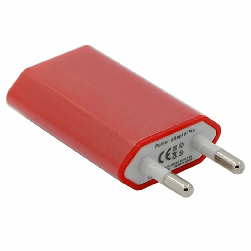 Cable USB de un solo puerto, adaptador de corriente de viaje de pared, Cable USB C de 500mA, adaptador de corriente de enchufe europeo, Compatible con almohadilla de teléfono y tableta