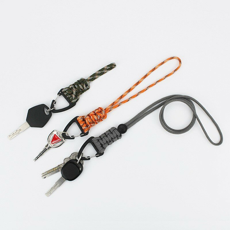 Tactical Paracord Rope Lanyard Outdoor Camping Keychain Buckle Survival EDC Knife Key Fastener Hook Backpack Waist Belt Buckle