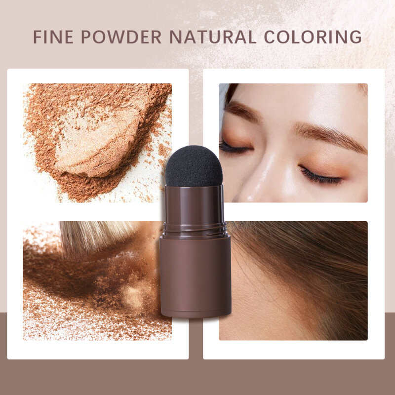Hair Shadow Stick Natural Instantly Cover Hairline Shadow Powder Eyebrow Powder Stick Waterproof Shading Sponge Pen Makeup Tool