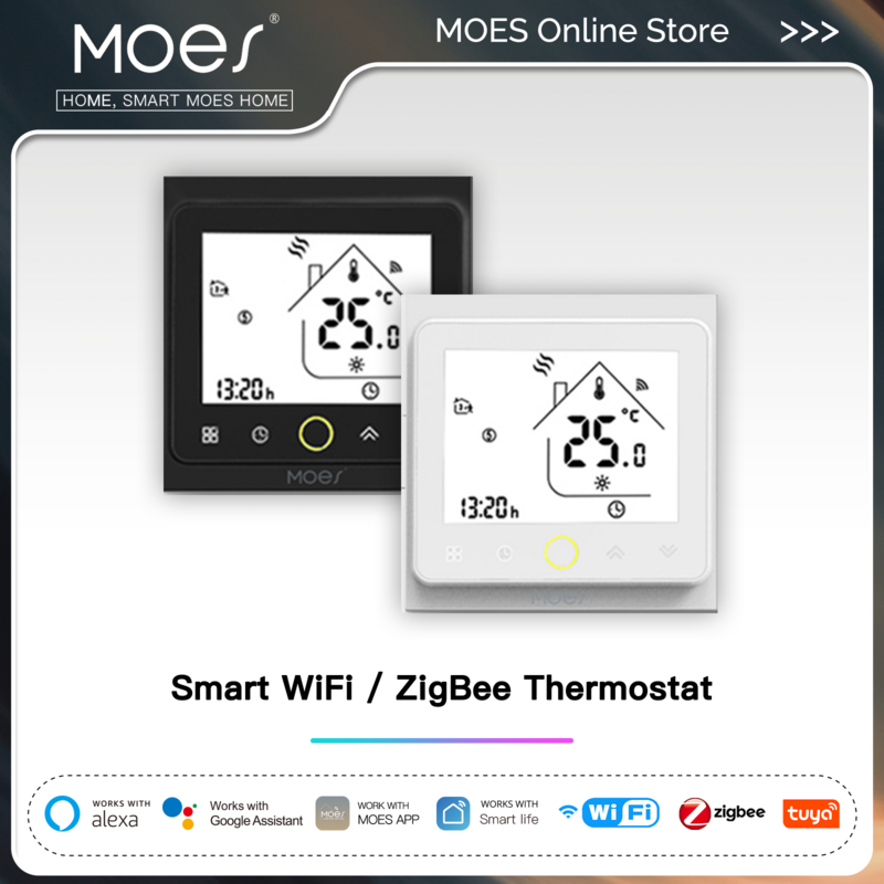 Smart WiFi termostato regolatore di temperatura acqua elettrico riscaldamento a pavimento acqua caldaia a Gas funziona con Echo Google Home Tuya