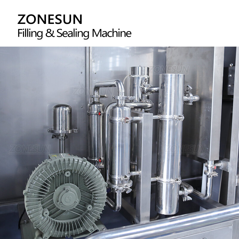 ZONESUN 액체 식품의 무균 포장을위한 ZS-AUBP 충전기 125ml-1L 유제품 음료 무균 UHT 카톤 생산 라인