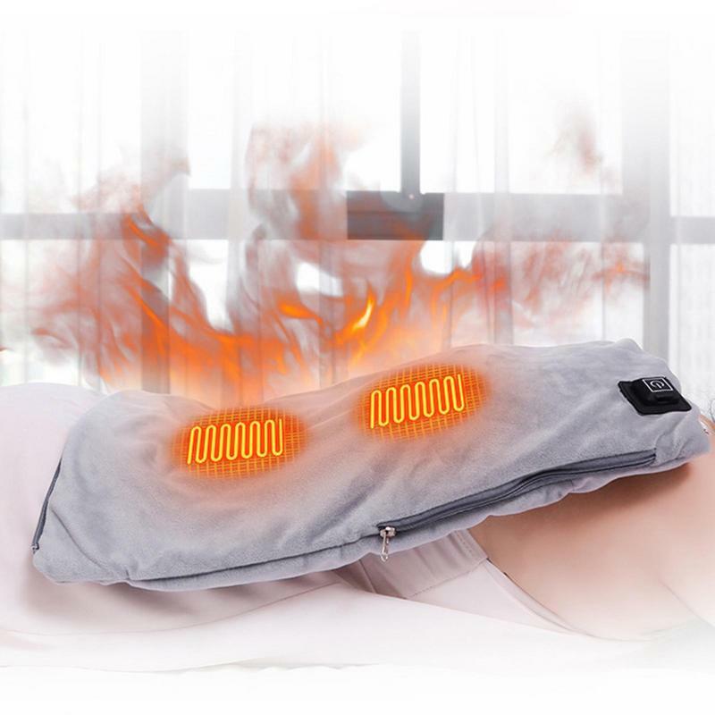 Heating Lumbar Support Pillow Portable Cozy Electric Hand Warmer Hand Warmer Heating Ergonomic Pillow For Abdomen Neck Office