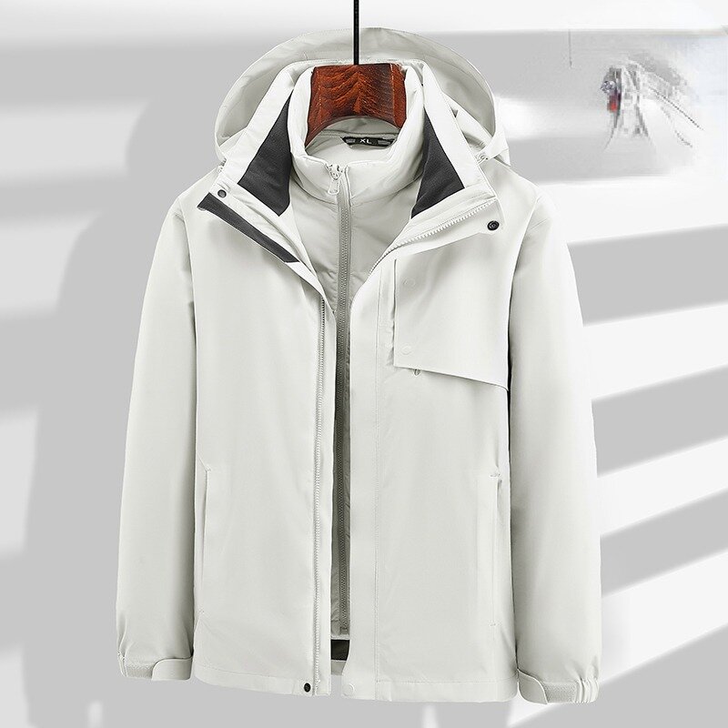 Jaqueta de pato para homens e mulheres, casaco de parka quente, roupa casual, chapéu impermeável, tamanho grande, 90% branco, 8XL, novo, inverno