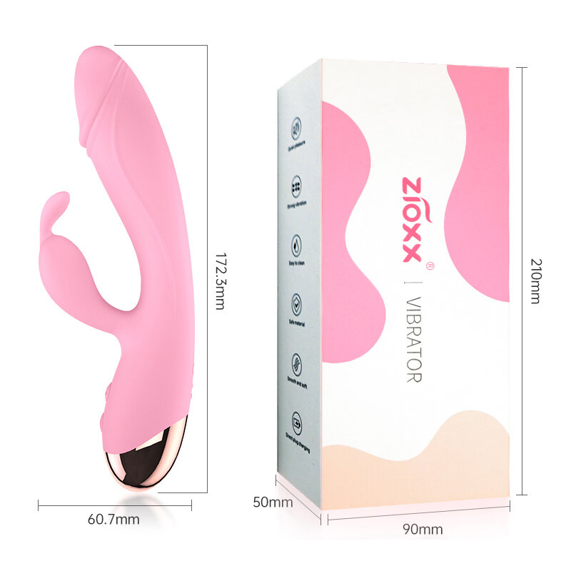 Vibrador inalámbrico recargable por USB para mujer, consolador Anal y Vaginal, estimulador Sexual, masturbadores, consolador realista