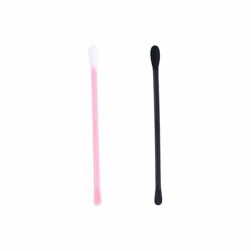 Двухсторонние ватные палочки с ушными ложками, пластиковые палочки для чистки ушей, портативная ложка для макияжа, палочки для дизайна ногтей