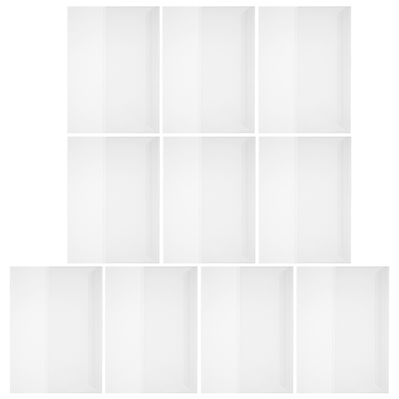 10 Sheets of Transparent Book Film A4 Book Cover Anti-scratch Book Film Plastic Reusable Book Cover