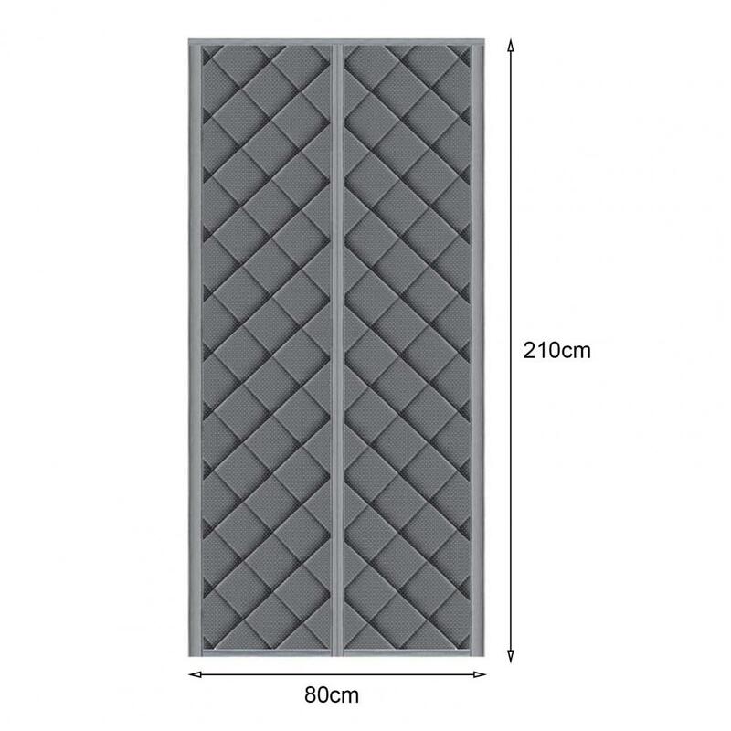 Insulated Door Curtain Insulated Thermal Door Curtain with Windproof Waterproof Protection for Winter Privacy Punch-free Fasten