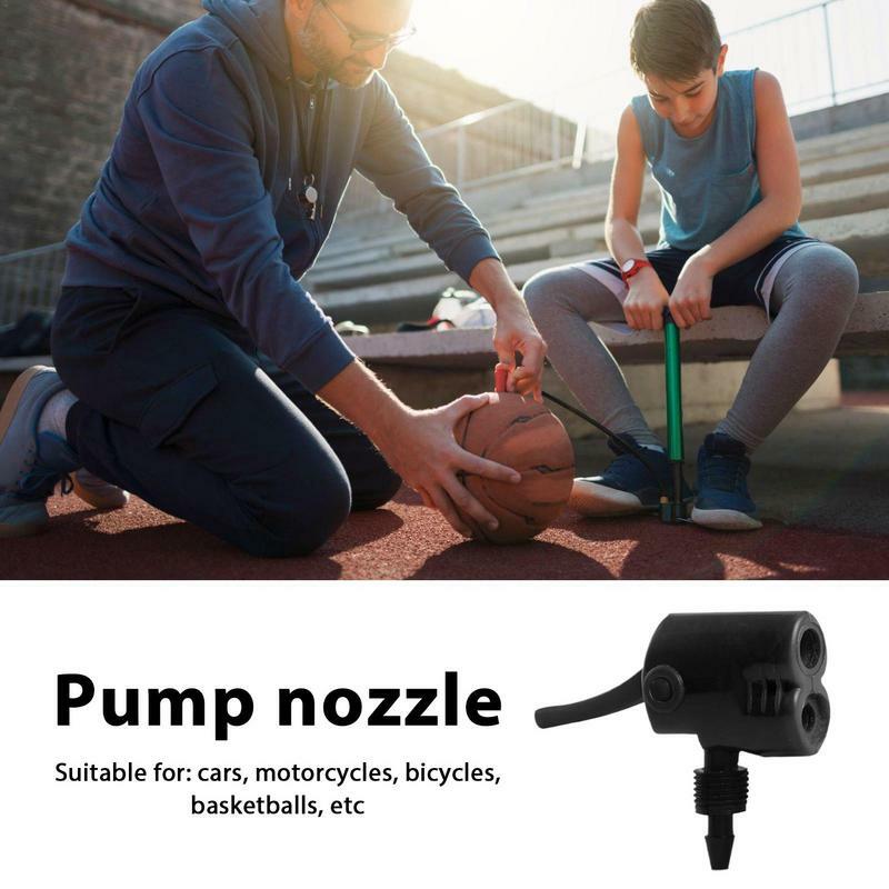 1Pcs Car Accessories Car Air Pump Thread Nozzle Adapter Car Pump Accessories Fast Conversion Head Clip Type Nozzle Bicycle