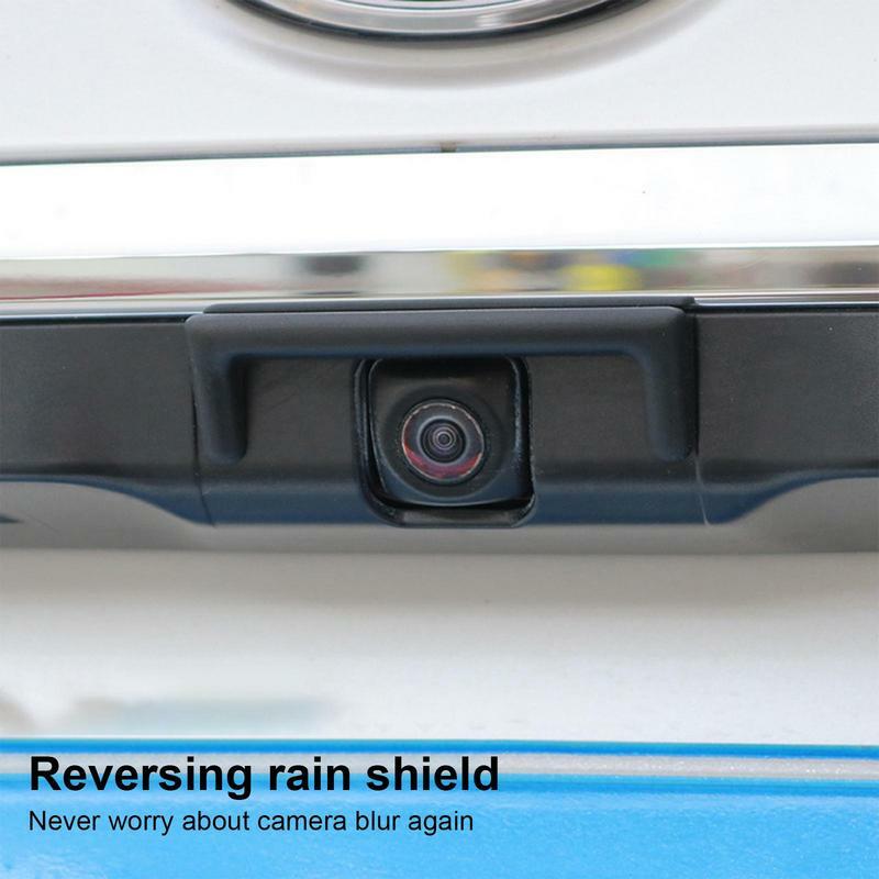 Regens ichere Kamera abdeckung für Auto Anti-Regen abdeckung Trimm abdeckung Aufkleber genaue regens ichere wasserdichte Regenschutz scheibe für Rückseite