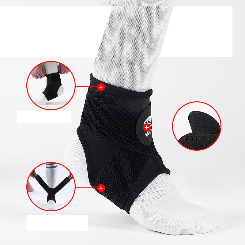 Basquete fino anti-entorse tornozelo cinta esporte correndo tornozelo conjunta manga protetora elástica compressão proteção tornozelo bandagem