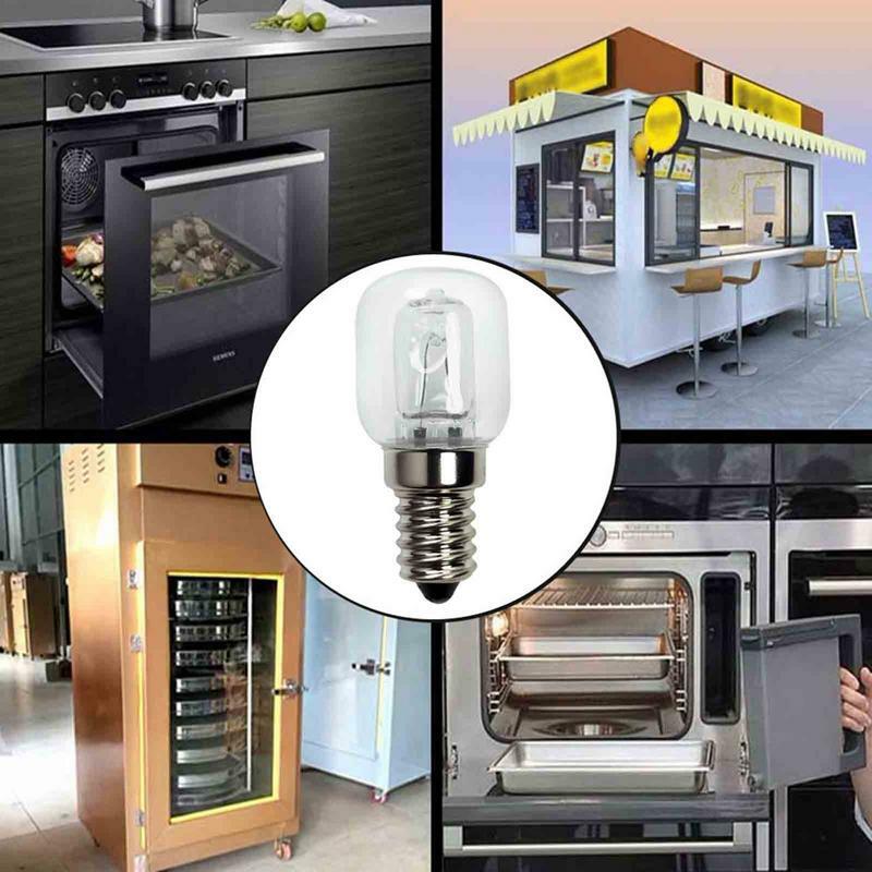 E14 Oven Light 220v 25W High Temperature Resistant 500 Degree Oven Microwave Oven Bulb Salt Lamp 2750K Small Screw Mouth